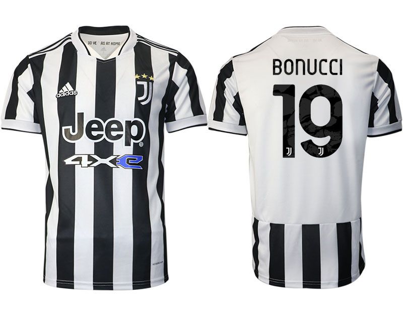 Men 2021-2022 Club Juventus home aaa version white #19 Adidas Soccer Jersey